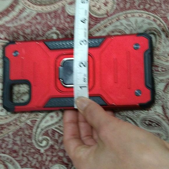 Galaxy A22 5G Red and black kickstand phone case - Picture 6 of 7